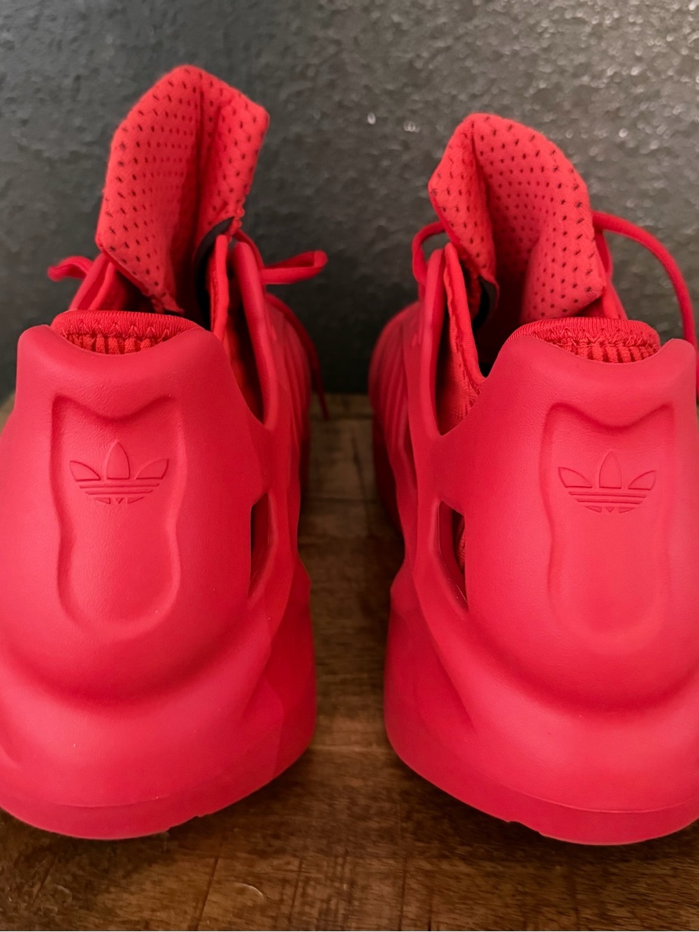 Adidas Red Men's Climacool Style Sneakers - Picture 4 of 5